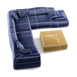 Modular sofa bend sofa